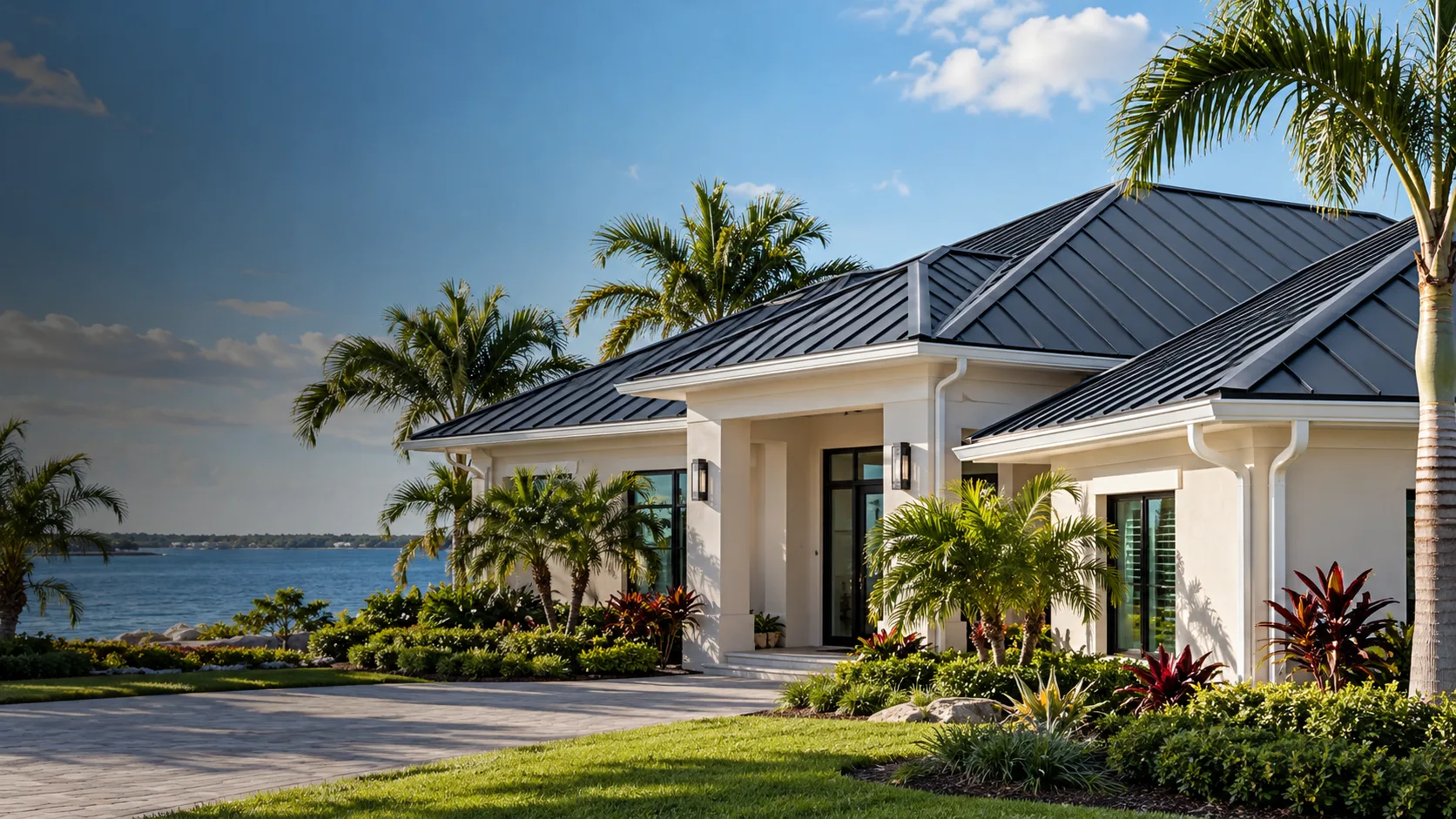 Illustrative residential metal roof